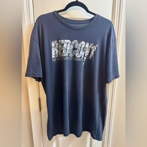 Men's Dark Black Graphic Tee